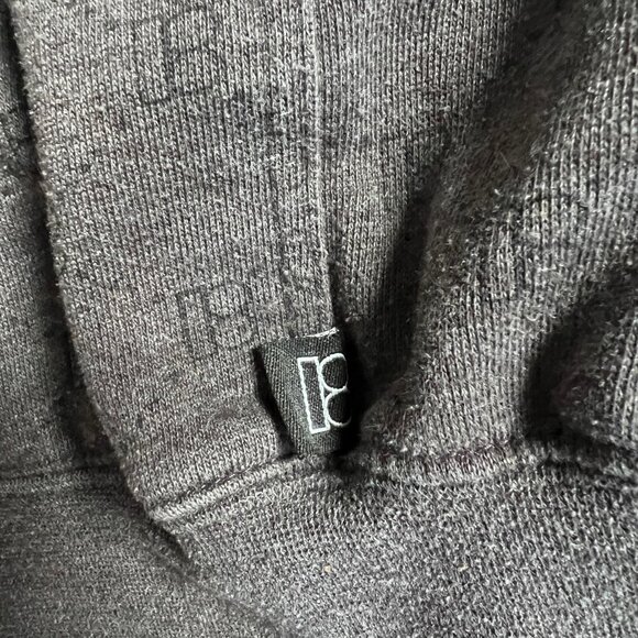 Vintage Plan B Skateboards A.O.P. Monogram Hoodie Sweatshirt Sz L Grey Y2K 90s - Picture 8 of 13